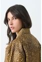 Chaqueta En Cuero Pelo Print Venado Para Mujer Chaqueta En Cuero Pelo Print Venado Para Mujer Miel L VÉLEZ de Vélez