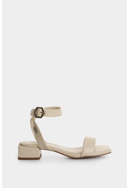 Sandalia Tacón Ursa De Cuero Para Mujer Amarre Talón Sandalia Tacón Ursa De Cuero Para Mujer Amarre Talón Blanco 36 VÉLEZ