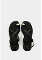 Sandalia Plana De Cuero Para Mujer Kira Sandalia Plana De Cuero Para Mujer Kira Negro 35 VÉLEZ de Vélez