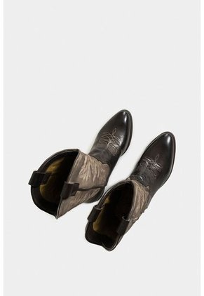 Botas Caña Larga Savona De Cuero Para Mujer Silueta Tipo Western Botas Caña Larga Savona De Cuero Para Mujer Silueta Tipo Western Negro 39 Vélez