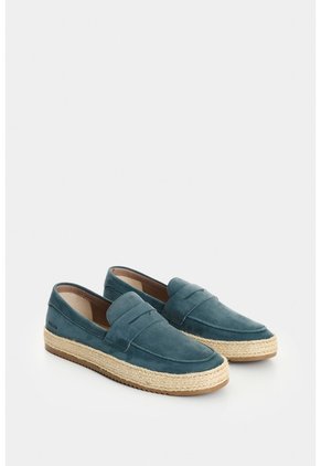 Mocasines De Cuero Gamuzado Para Hombre Ocean Mocasines De Cuero Gamuzado Para Hombre Ocean Azul Claro 39 VÉLEZ