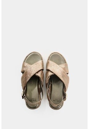 Sandalia Plataforma De Cuero Para Mujer Caltha Sandalia Plataforma De Cuero Para Mujer Caltha Plata 36 VÉLEZ