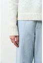 Sweater Tejido De Cuello Alto Para Mujer Nacarina Sweater Tejido De Cuello Alto Para Mujer Nacarina Crema L VÉLEZ de Vélez