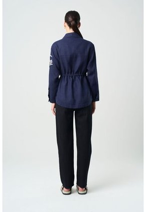 Chaqueta Tipo Parka Para Mujer Fit Suelto Chaqueta Tipo Parka Para Mujer Fit Suelto Azul Oscuro S VÉLEZ