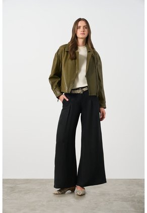 Pantalón Loa Palazzo Tiro Alto Para Mujer Pantalón Loa Palazzo Tiro Alto Para Mujer Negro 10 VÉLEZ