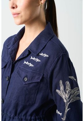 Chaqueta Tipo Parka Para Mujer Fit Suelto Chaqueta Tipo Parka Para Mujer Fit Suelto Azul Oscuro S VÉLEZ