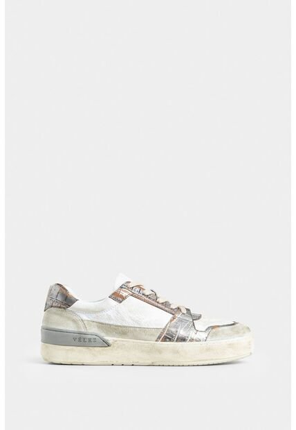 Tenis Caja Umbra De Cuero Para Mujer Detalle Folia Tenis Caja Umbra De Cuero Para Mujer Detalle Folia Blanco 35 VÉLEZ
