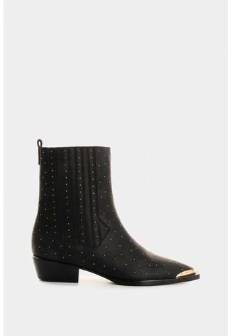 Botines Caña Baja De Cuero Para Mujer Kiwa Botines Caña Baja De Cuero Para Mujer Kiwa Negro 39 VÉLEZ Vélez