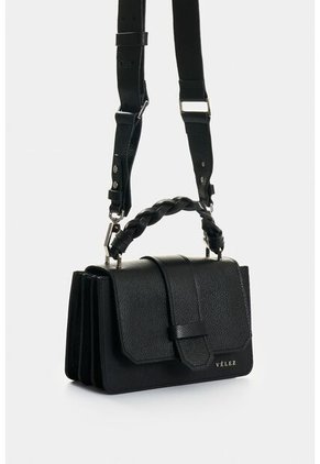 Manos Libres Garniel De Cuero Para Mujer Manija Tejida Manos Libres Garniel De Cuero Para Mujer Manija Tejida Negro VÉLEZ