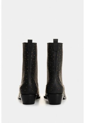 Botines Caña Baja De Cuero Para Mujer Kiwa Botines Caña Baja De Cuero Para Mujer Kiwa Negro 39 VÉLEZ