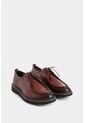 Zapato De Cordón Ambar De Cuero Para Hombre Detalle Costura Contraste Zapato De Cordón Ambar De Cuero Para Hombre Detalle Costura Contraste Vinotinto 42 VÉLEZ de Vélez