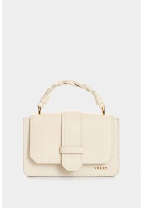 Manos Libres Garniel De Cuero Para Mujer Manija Tejida Manos Libres Garniel De Cuero Para Mujer Manija Tejida Blanco VÉLEZ