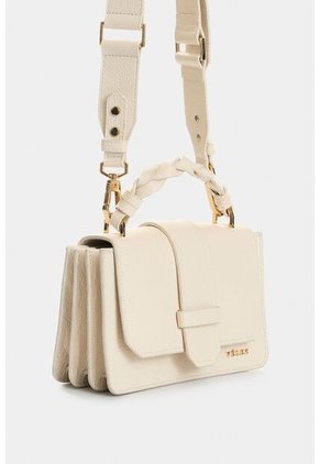 Manos Libres Garniel De Cuero Para Mujer Manija Tejida Manos Libres Garniel De Cuero Para Mujer Manija Tejida Blanco VÉLEZ