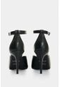 Sandalia Tacón Duna En Cuero Folia Para Mujer Peep Toe Sandalia Tacón Duna En Cuero Folia Para Mujer Peep Toe Negro 34 VÉLEZ de Vélez