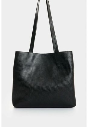 Shopping Munai En Cuero Grabado Para Mujer Shopping Munai En Cuero Grabado Para Mujer Negro VÉLEZ