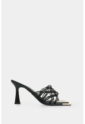 Sandalia Tacón En Cuero Par Mujer Orquidea Sandalia Tacón En Cuero Par Mujer Orquidea Negro 40 VÉLEZ Vélez