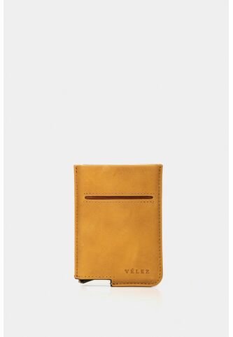Porta Documentos De Cuero Miniwallet Porta Documentos De Cuero Miniwallet Mostaza VÉLEZ Vélez
