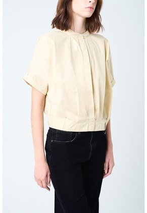 Camisa Topacio Para Mujer Cuello Nerú Camisa Topacio Para Mujer Cuello Nerú Arena L VÉLEZ