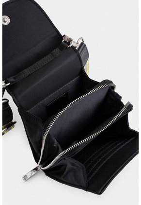 Manos Libres Astra En Lona Para Mujer Detalle Cuero Manos Libres Astra En Lona Para Mujer Detalle Cuero Negro VÉLEZ