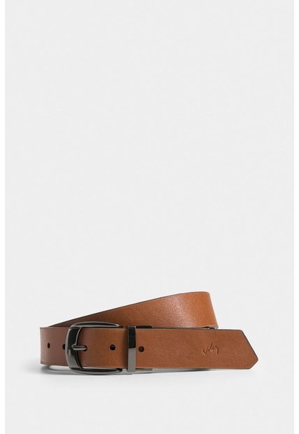 Cinturón Doble Faz Adel De Cuero Liso Para Hombre Punta Asimétrica Cinturón Doble Faz Adel De Cuero Liso Para Hombre Punta Asimétrica Miel 32 VÉLEZ