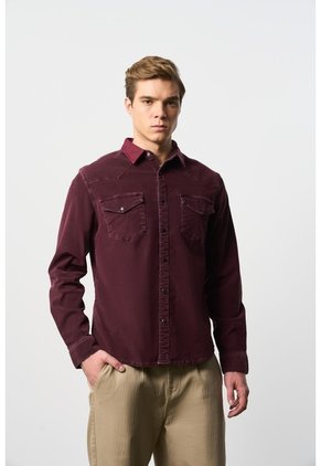 Sobrecamisa Alcor Manga Larga Para Hombre Semi Fitted Sobrecamisa Alcor Manga Larga Para Hombre Semi Fitted Vinotinto XL VÉLEZ