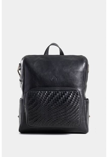 Morral Mini Saba De Cuero Para Mujer Multifunción Morral Mini Saba De Cuero Para Mujer Multifunción Negro VÉLEZ