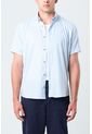Camisa Manga Corta Enif Para Hombre Silueta Clásica Camisa Manga Corta Enif Para Hombre Silueta Clásica Azul Claro XXL VÉLEZ de Vélez