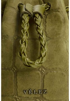 Bandolera En Gamuza Para Mujer Bruma Bandolera En Gamuza Para Mujer Bruma Verde Oliva VÉLEZ