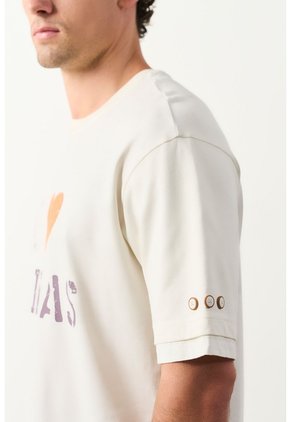 Camiseta Cropped En Algodón Para Hombre I Love Latinas 2.0 Camiseta Cropped En Algodón Para Hombre I Love Latinas 2.0 Crema S VÉLEZ
