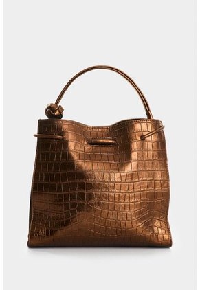 Bowling De Cuero Folia Para Mujer Aromia Bowling De Cuero Folia Para Mujer Aromia Bronce VÉLEZ