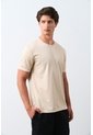 Camiseta Micropima Arizona Para Hombre Semi Ajustada Camiseta Micropima Arizona Para Hombre Semi Ajustada Beige M VÉLEZ de Vélez