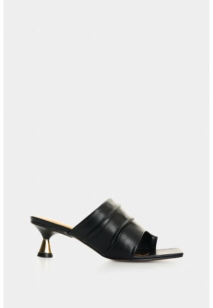 Sandalia Tacón En Cuero Para Mujer Xinca Sandalia Tacón En Cuero Para Mujer Xinca Negro 41 VÉLEZ