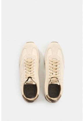 Tenis De Cuero Y Textil Para Mujer Flora Tenis De Cuero Y Textil Para Mujer Flora Blanco 37 VÉLEZ