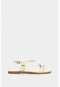 Sandalia Plana De Cuero Para Mujer Kira Sandalia Plana De Cuero Para Mujer Kira Beige 40 VÉLEZ de Vélez