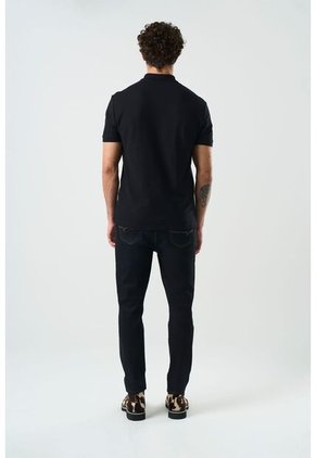 Polo Manga Corta Essential Para Hombre Textura Polo Manga Corta Essential Para Hombre Textura Negro L VÉLEZ