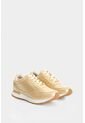 Tenis De Cuero Con Detalle Grabado Para Mujer Tropical 2 Tenis De Cuero Con Detalle Grabado Para Mujer Tropical 2 Dorado 37 VÉLEZ de Vélez