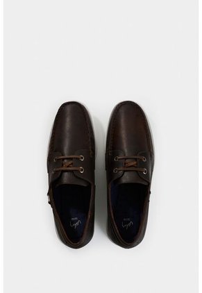 Zapatos Cordón De Cuero Contrastes Zapatos Cordón De Cuero Contrastes Marron 43 VÉLEZ