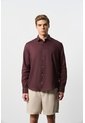 Camisa Manga Larga En Lino Para Hombre Silueta Semi Ajustada Camisa Manga Larga En Lino Para Hombre Silueta Semi Ajustada Vinotinto S VÉLEZ de Vélez