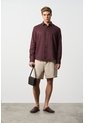 Camisa Manga Larga En Lino Para Hombre Silueta Semi Ajustada Camisa Manga Larga En Lino Para Hombre Silueta Semi Ajustada Vinotinto S VÉLEZ de Vélez