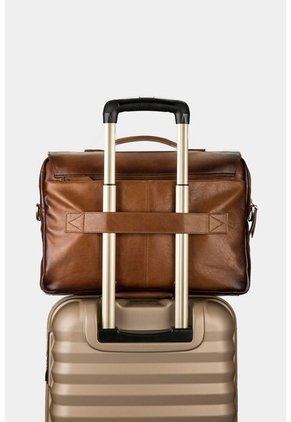 Maletín Portátil Ferrat De Cuero Para Hombre Doble Sistema De Cierre Maletín Portátil Ferrat De Cuero Para Hombre Doble Sistema De Cierre Miel VÉLEZ