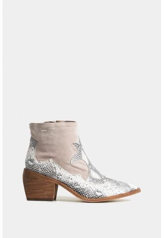 Botines Amanita De Cuero Para Mujer Cortes Gamuza Botines Amanita De Cuero Para Mujer Cortes Gamuza Gris 35 VÉLEZ Vélez