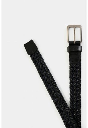 Cinturón Unifaz De Cuero Trenzado Para Hombre Bruma Cinturón Unifaz De Cuero Trenzado Para Hombre Bruma Negro 30 VÉLEZ