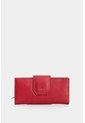 Billetera Porta Chequera De Cuero Para Mujer Jade Billetera Porta Chequera De Cuero Para Mujer Jade Rojo VÉLEZ de Vélez