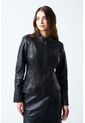 Chaqueta Rider De Cuero Para Mujer Fit Slim Chaqueta Rider De Cuero Para Mujer Fit Slim Negro M VÉLEZ de Vélez