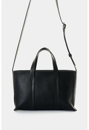 Bowling Nectaria En Cuero Grabado Para Mujer Bowling Nectaria En Cuero Grabado Para Mujer Negro VÉLEZ