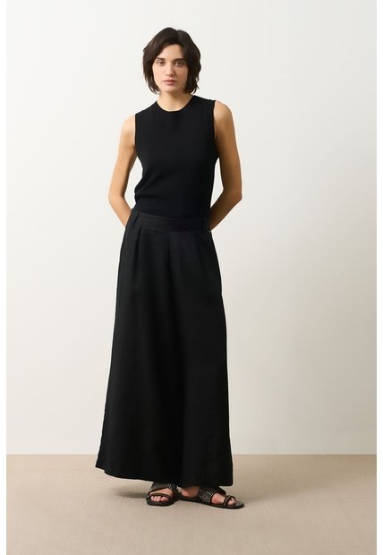 Pantalón Palazzo Lyra Para Mujer Tiro Alto Pantalón Palazzo Lyra Para Mujer Tiro Alto Negro 10 VÉLEZ
