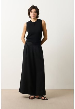 Pantalón Palazzo Lyra Para Mujer Tiro Alto Pantalón Palazzo Lyra Para Mujer Tiro Alto Negro 10 VÉLEZ