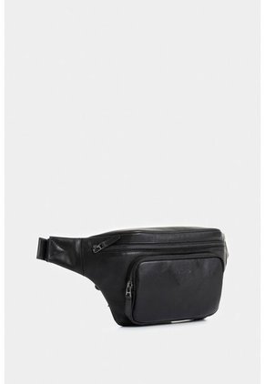 Riñonera Arezzo De Cuero Para Hombre Casual Riñonera Arezzo De Cuero Para Hombre Casual Negro VÉLEZ