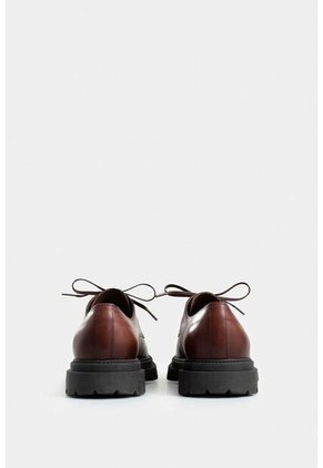 Zapatos De Cordón Arezzo De Cuero Para Hombre Efecto Envejecido Zapatos De Cordón Arezzo De Cuero Para Hombre Efecto Envejecido Vinotinto 39 VÉLEZ