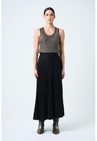 Falda Plisada Alma Para Mujer Tejido De Punto Falda Plisada Alma Para Mujer Tejido De Punto Negro 12 VÉLEZ Vélez